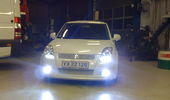 F�rste test, dioder og 6000K xenon