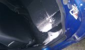 24/11 Sne og glassk�r i bilen ;(